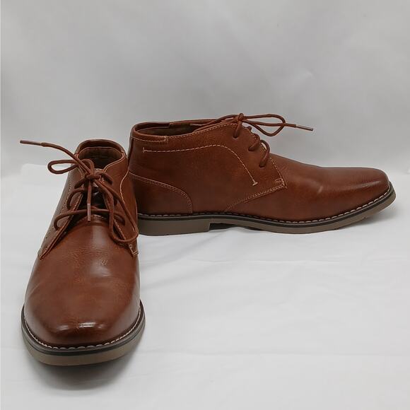 Steve Madden P-Symin Ortholite Chukka Boots Shoes Men\'s 10M Brown Faux Leather main image 7